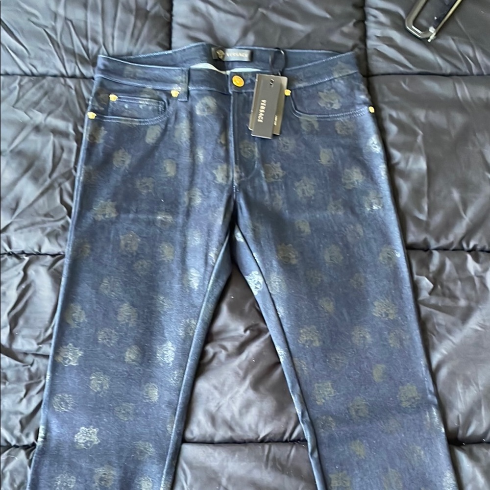 Versace Mens Blue Jeans